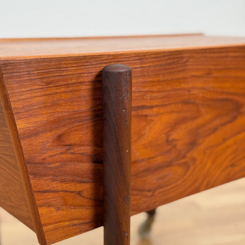 Side table / Sewing table in teak, 1950s-60s, Denmark