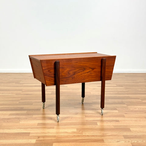 Side table / Sewing table in teak, 1950s-60s, Denmark